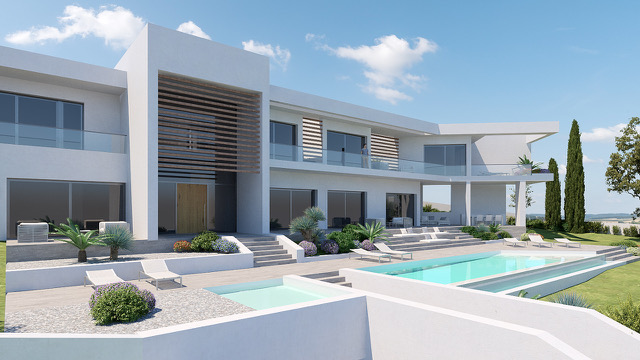 Parcela con 1500 m2 y licencia para una casa de 600 m2 en Ibiza