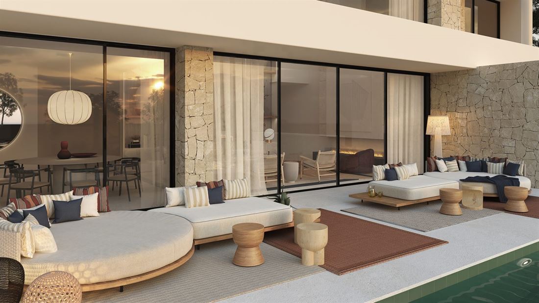 Complejo residencial innovador con villas elegantes y mediterráneas