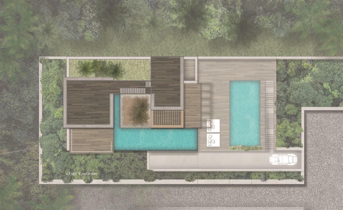 Parcela cerca de Cala Tarida con licencia para construir una villa ultramoderna con 2 piscinas y vistas impresionantes